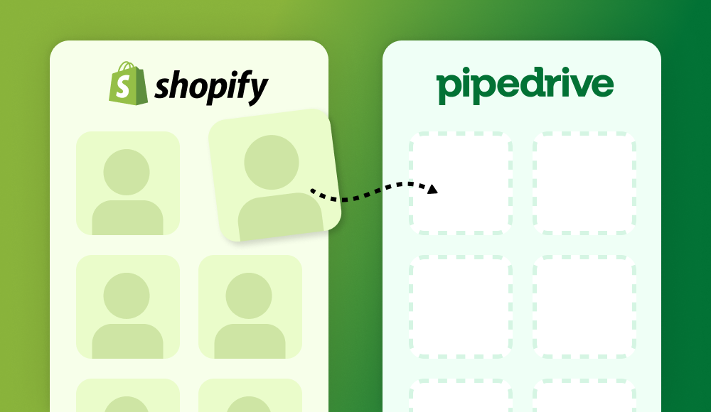 Sync Shopify Contacts to Pipedrive